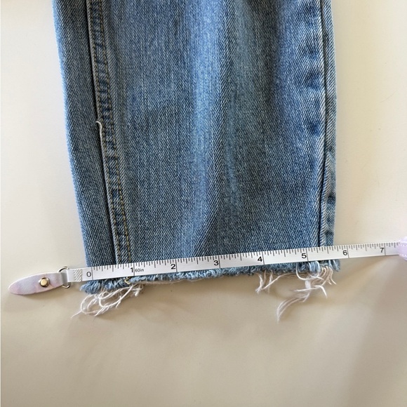 Free People-We the Free-High Rise-Distressed-Button Fly-Jeans-Denim-Crop-Sz 28 - Picture 6 of 9